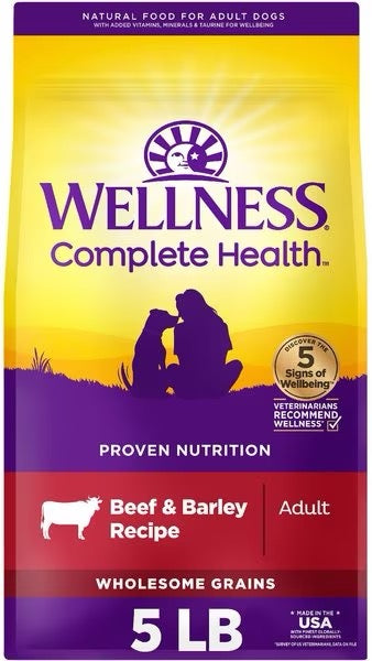 Wellness Complete Health Beef & Barley Adult Dry Dog Food - main product image