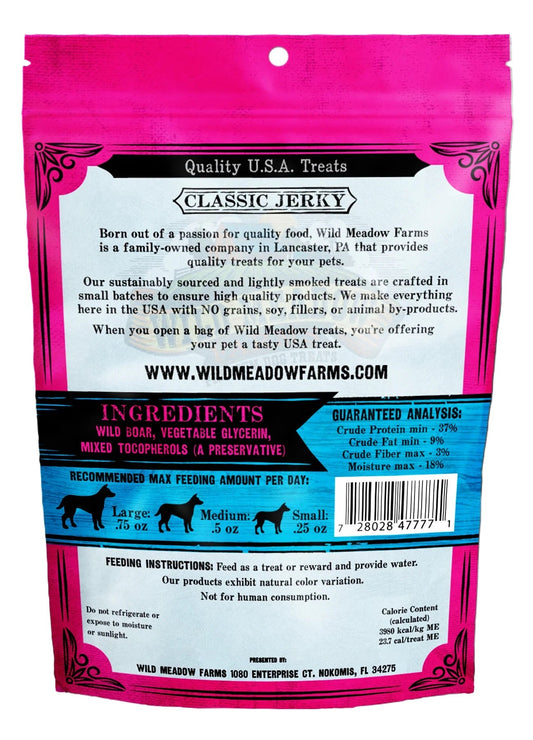 Wild Meadow Farms Classic Bites Wild Boar Bites 3 5Oz Dog - detail view