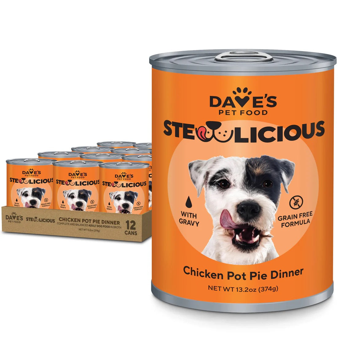 Dave's Stewlicious Chicken Pot Pie Wet Dog Food (13.2oz) - main product image