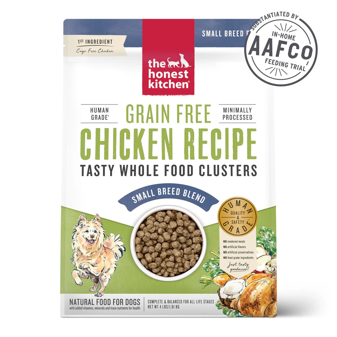Honest Kitchen Clusters Small Breed Grain Free Chicken Dry - main product image