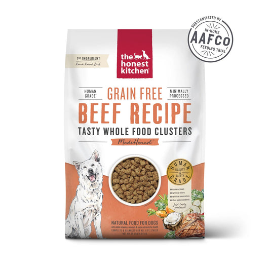 Honest Kitchen Clusters Small Breed Grain Free Beef Dry Dog - main product image