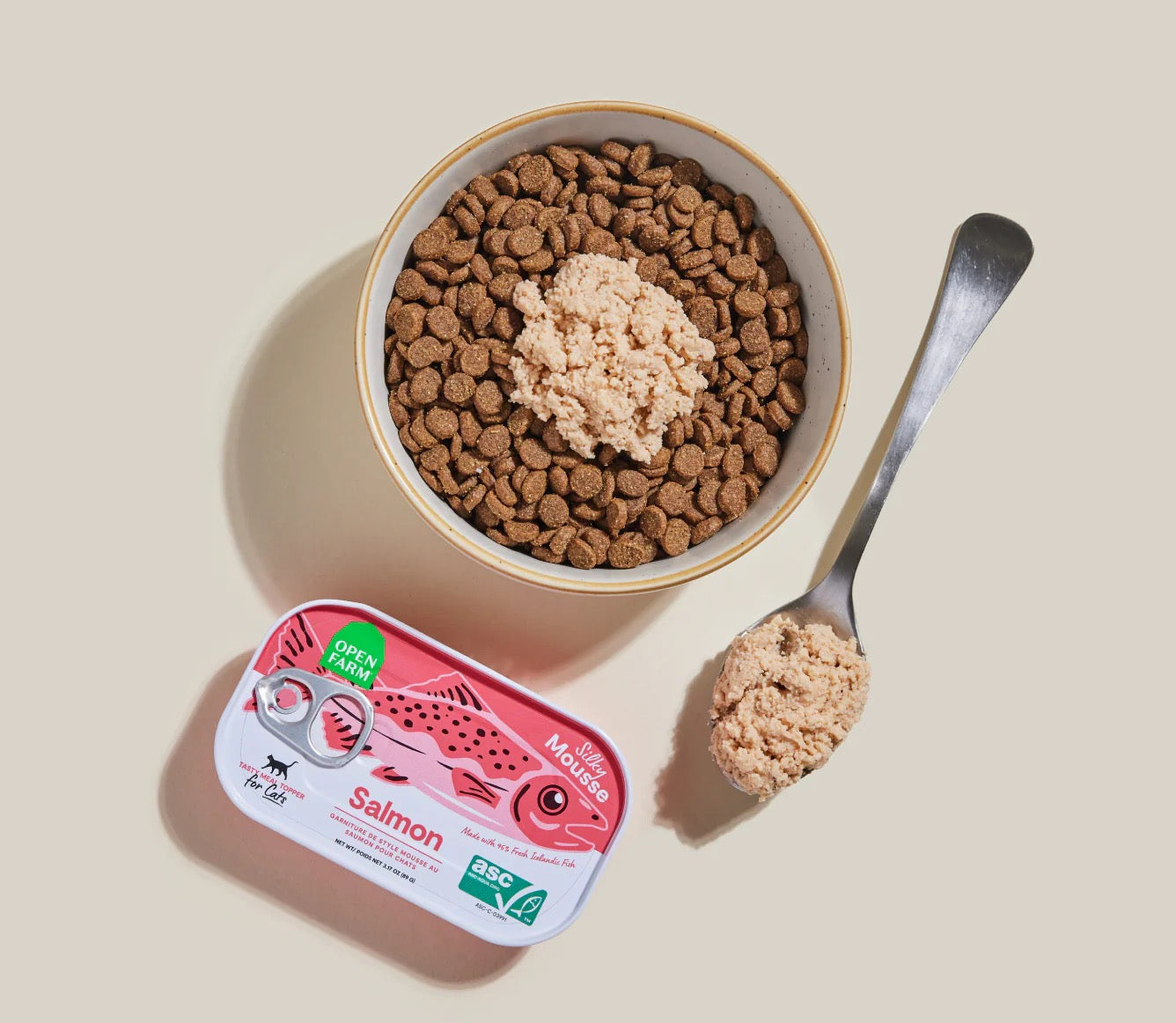 Wet Cat Topper Premium Salmon Recipe 3.17oz Daily Meals - detail view