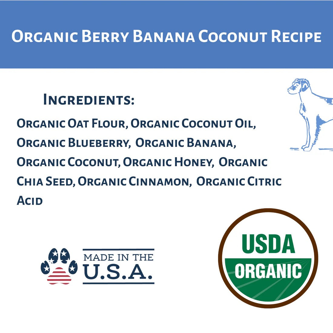 Dog Mammas Organic Berry Banana Coconut Oven Baked Dog 6Oz - gallery image 5