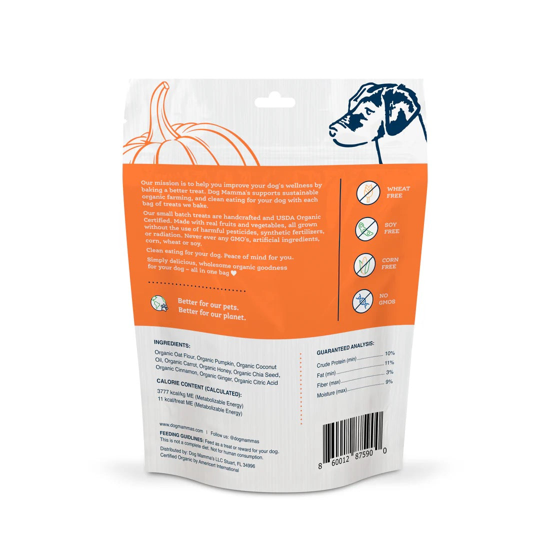Dog Treats Premium Pumpkin Chews 6oz Training Rewards Premiu - detail view