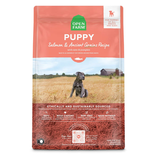 Open Farm Salmon & Ancient Grains Puppy Dry Dog Food (4lb) - main product image