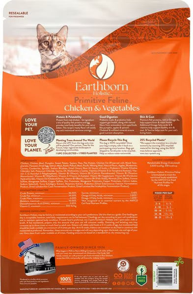 Earthborn Grain Free Primitive Feline Dry Cat Food Dry Cat - detail view