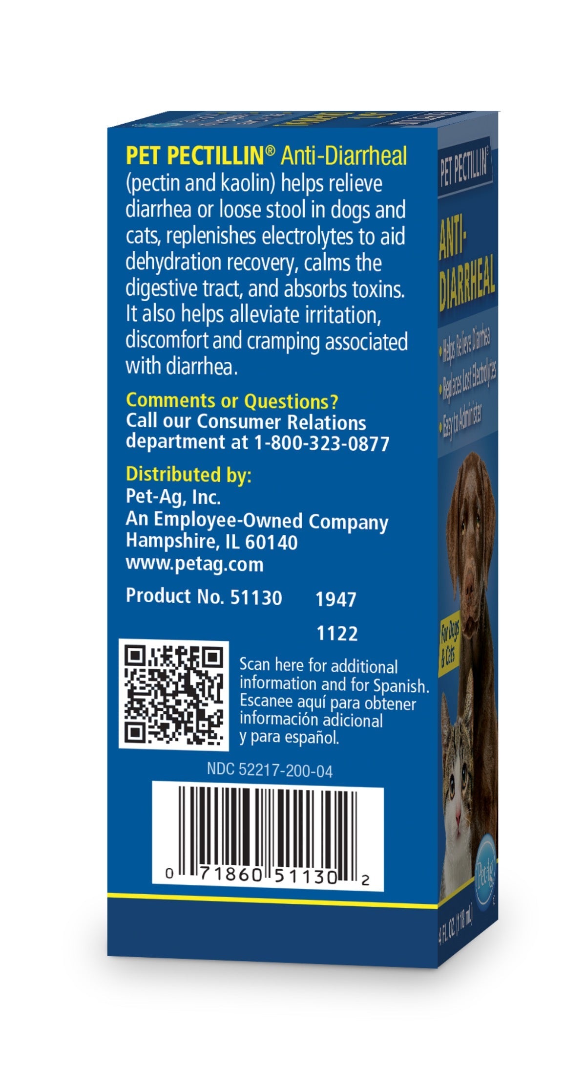 Petag Pet Pecitillin Anti Diarreha Medication For Dogs Cats - detail view
