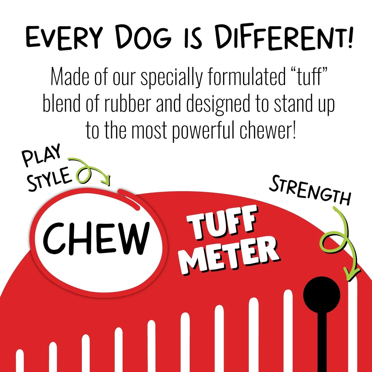 Jolly Pets Jolly Tuff Flyer Red 8 5In Interactive Dog Toy - lifestyle view