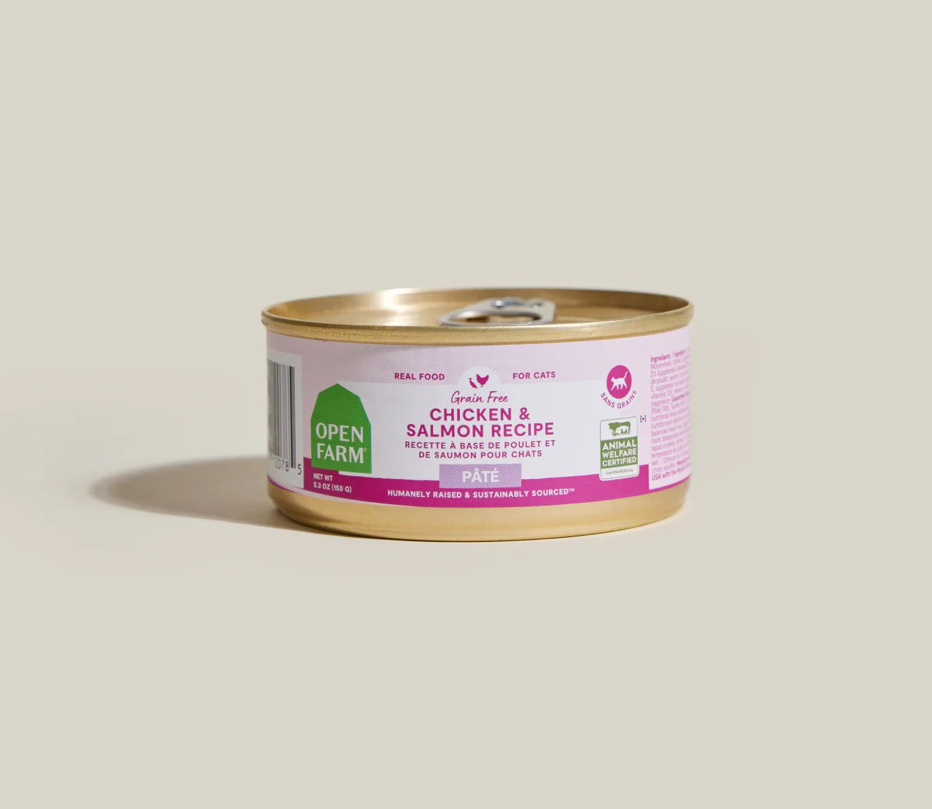 Open Farm Grain Free Chicken & Salmon Pate For Cats (2.8oz) - main product image