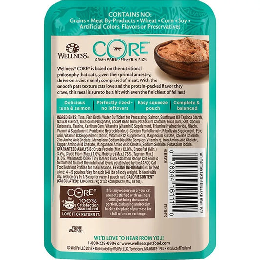 Wellness Core Tiny Tasters Tuna Salmon Wet Cat Food Wet Cat - detail view