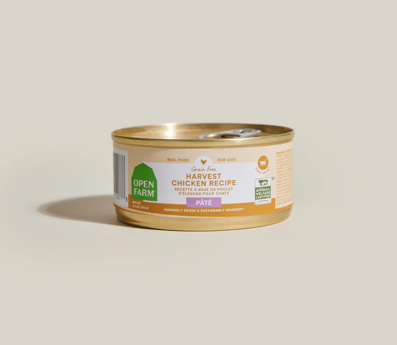 Open Farm Grain Free Harvest Chicken Pate For Cats (2.8oz) - lifestyle view