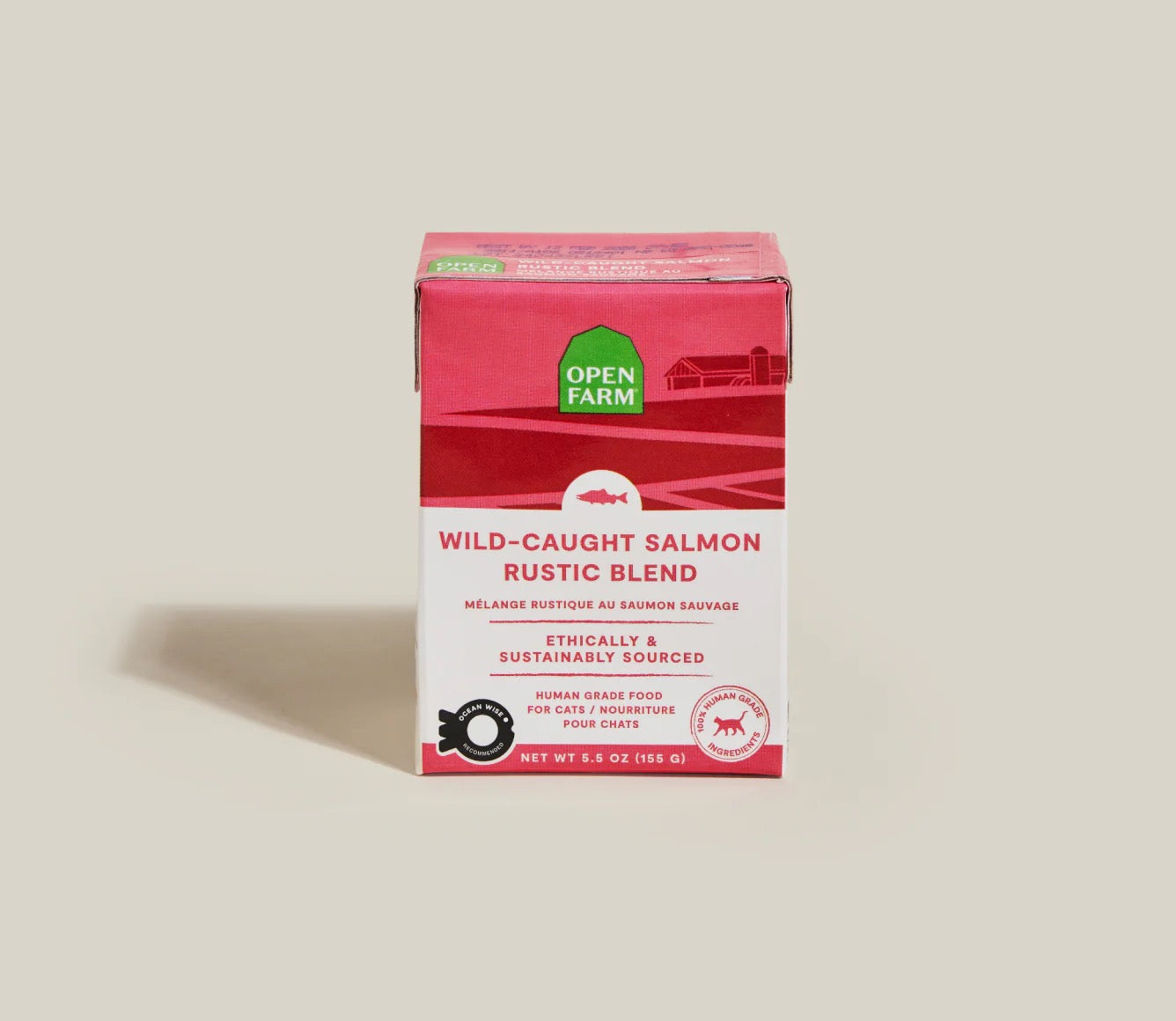 Open Farm Grain Free Wild Caught Salmon Rustic Blend Wet Cat - main product image