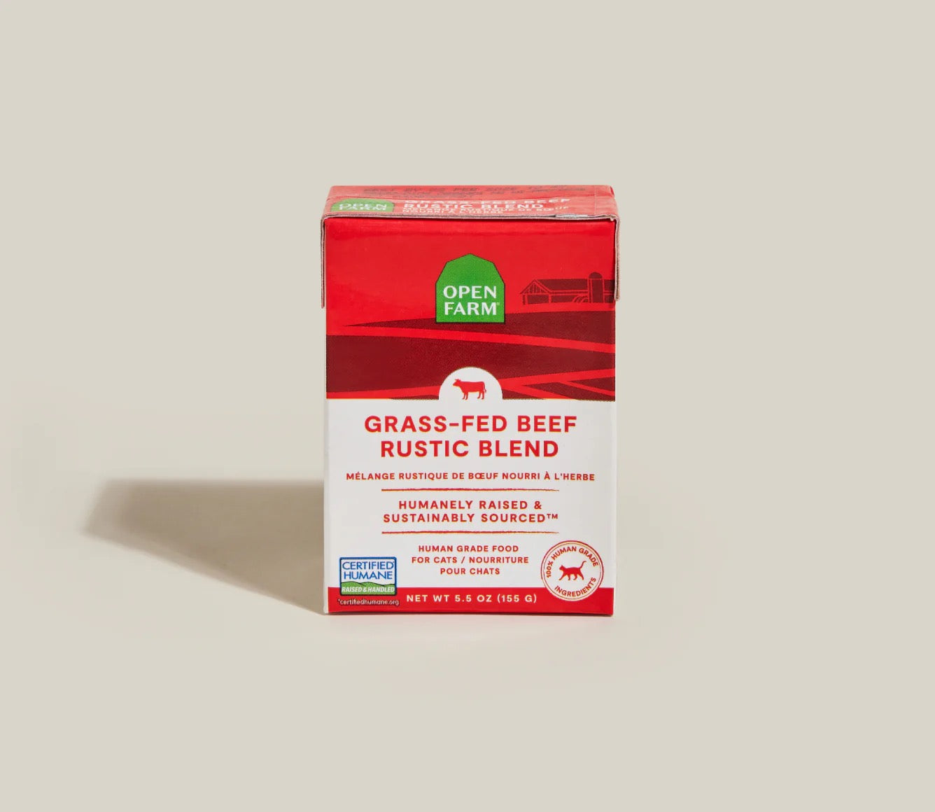 Open Farm Grain Free Grass Fed Beef Rustic Blend Wet Cat 5 - main product image