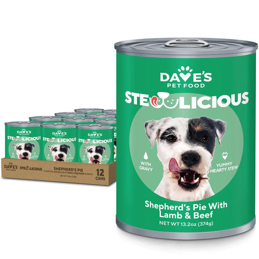 Daves Stewlicious Shepards Pie W Lamb Beef Wet Dog Food 13 - main product image