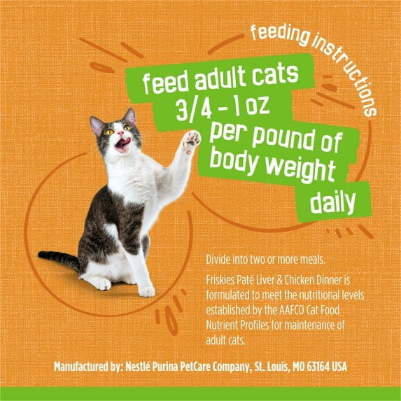 Wet Cat Food Friskies Liver Recipe 5.5oz Daily Meals Premium - detail view