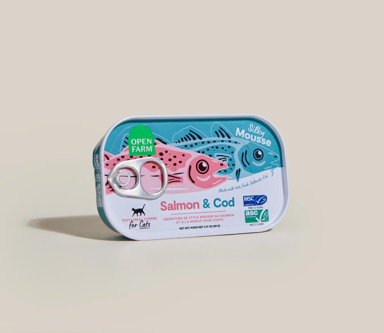Open Farm Grain Free Salmon & Cod Topper for Cats (3.17oz) - main product image