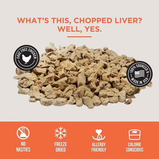 Natural Rapport The Only Freeze Dried Chicken Liver Dogs 4Oz - detail view