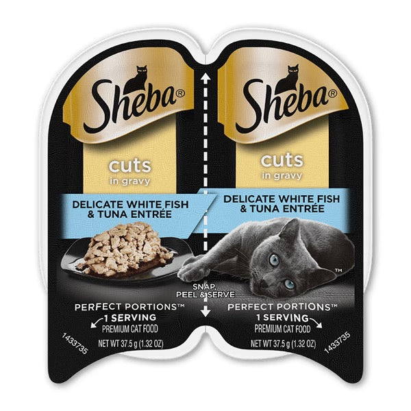 Sheba Perfect Portions Cuts Whitefish Tuna Wet Cat Food 2 - main product image