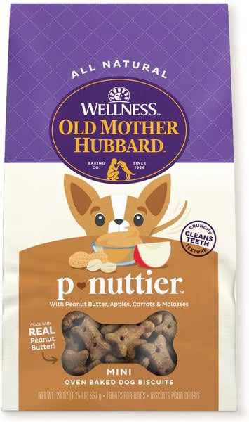 Old Mother Hubbard P-Nuttier Mini Crunchy Dog Treats (20oz) - main product image