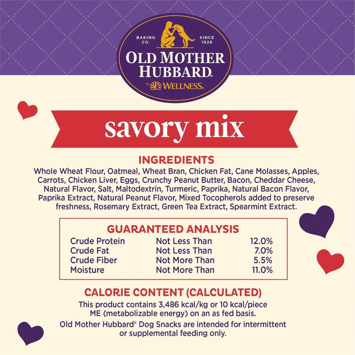 Old Mother Hubbard Savory Mix Assortment Mini Crunchy Dog - close up view