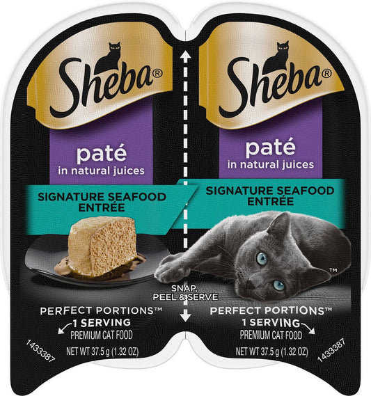 Sheba Perfect Portions Premium Pate Seafood Wet Cat Food 2 - main product image