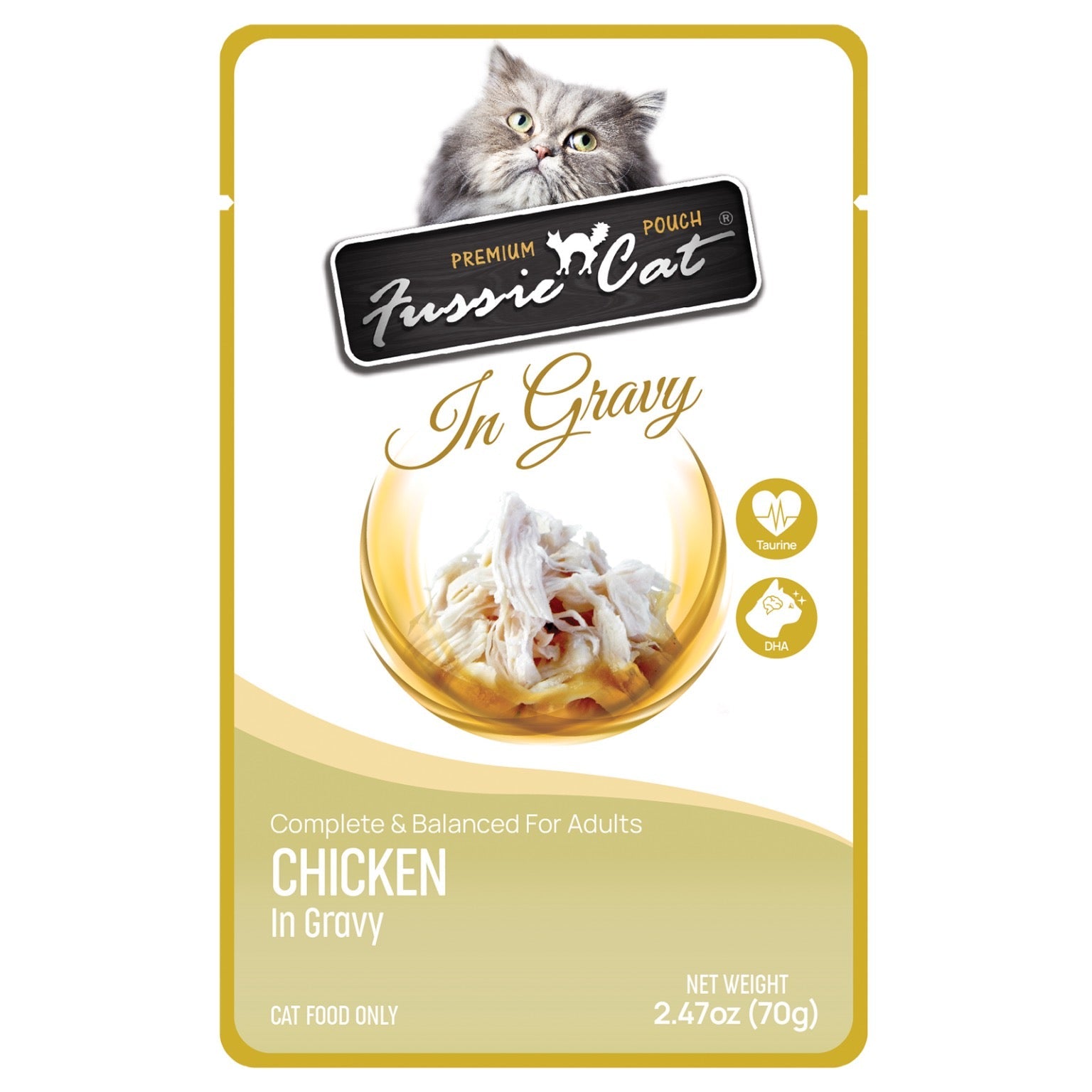 Fussie Cat Pouch Chicken In Gravy 2 47Oz Wet Cat Food - main product image