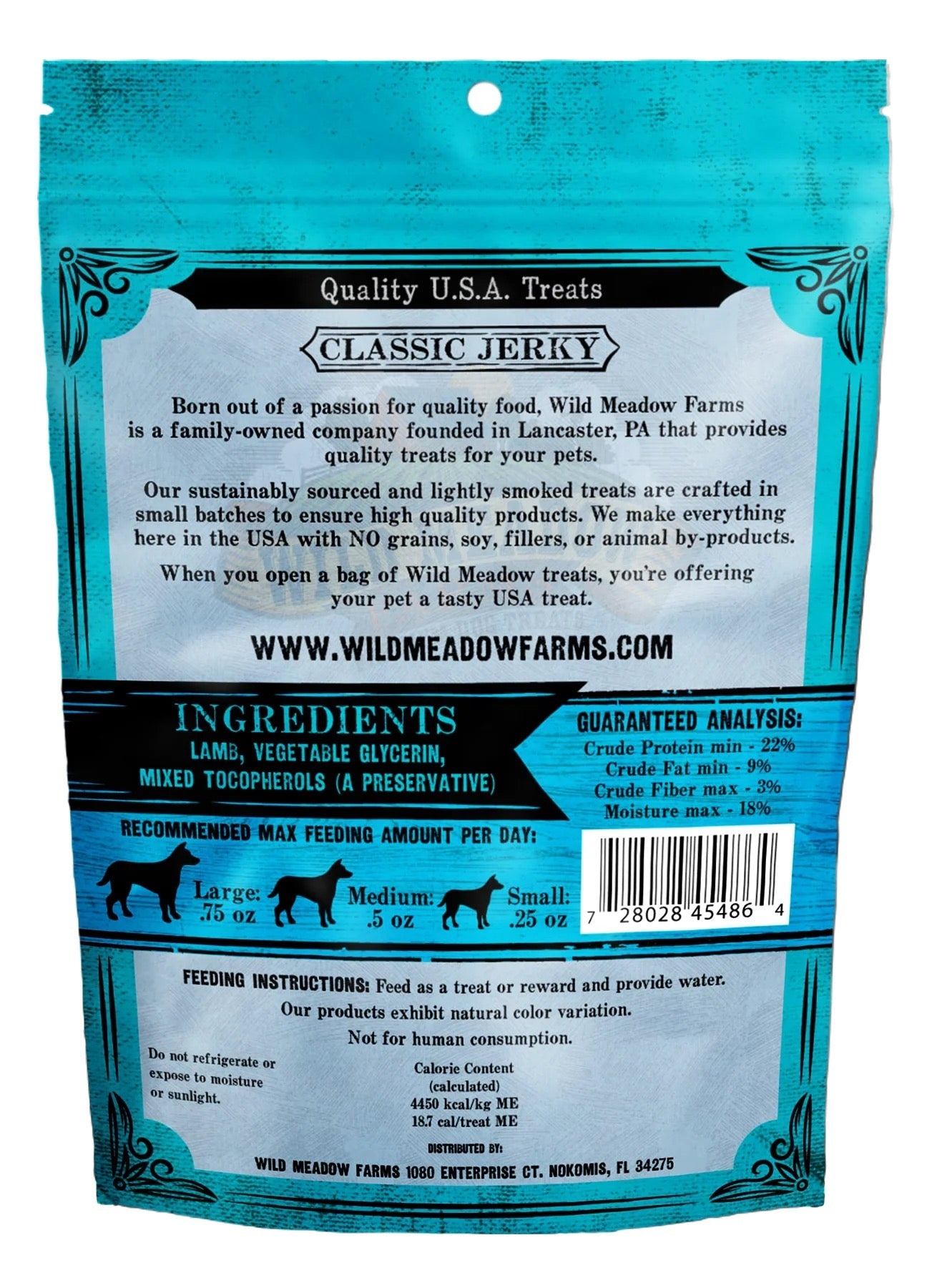 Wild Meadow Farms Classic Bites Lamb Bites 3 5Oz Dog Treats - detail view