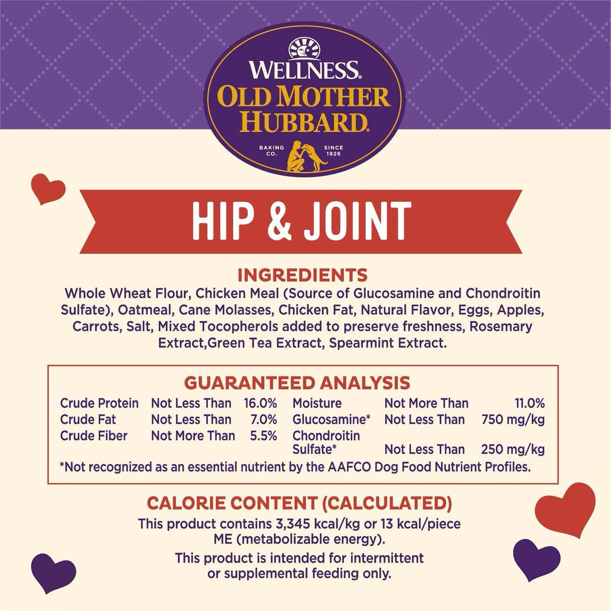 Old Mother Hubbard Hip & Joint Crunch Dog Treats (20oz) - detail view