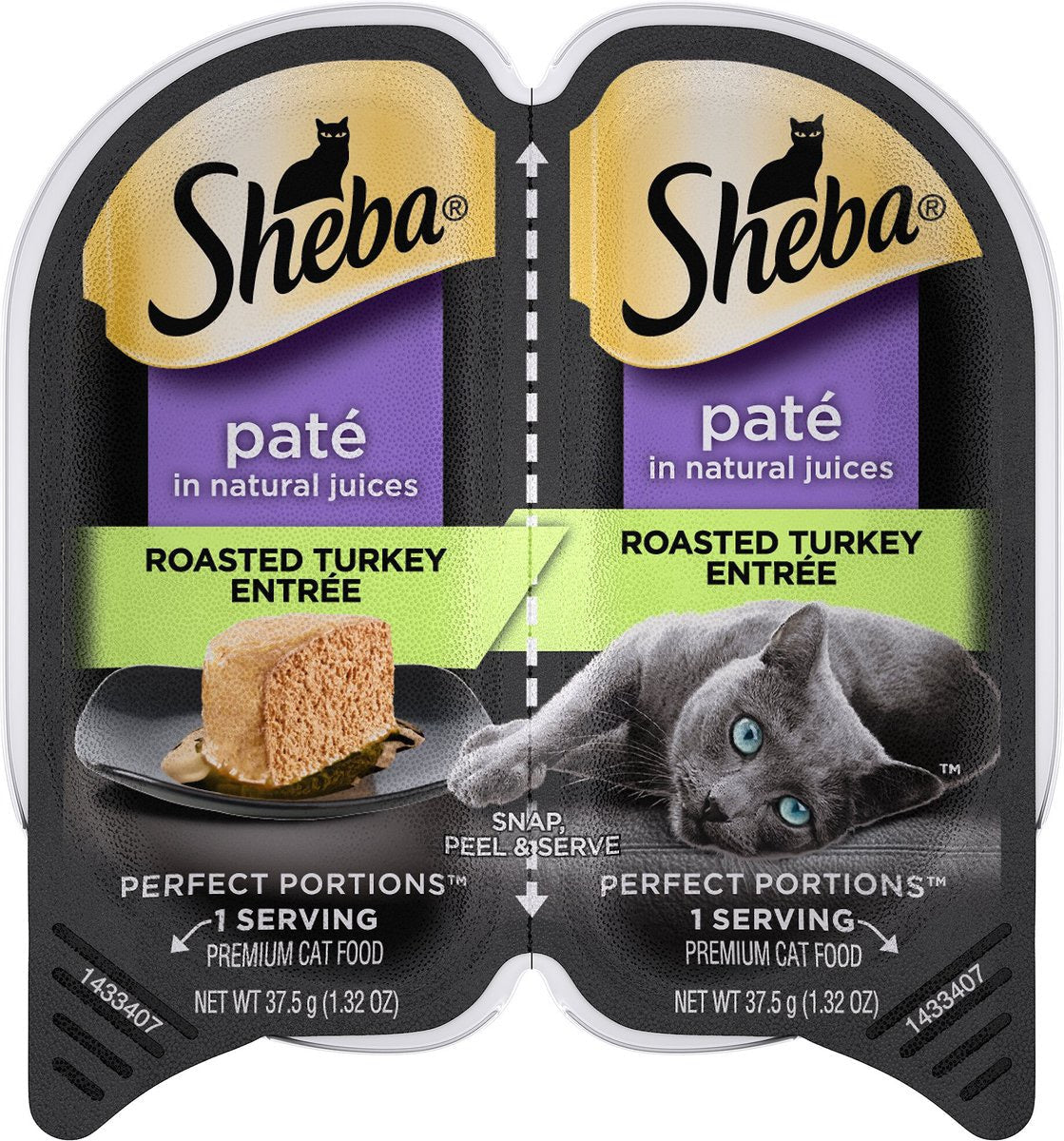 Sheba Perfect Portions Premium Pate Turkey Wet Cat Food 2 - main product image