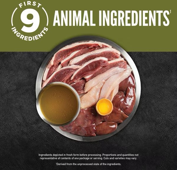 Orijen Grain Free Chunks Shreds Duck Liver Wet Cat Food 3Oz - lifestyle view