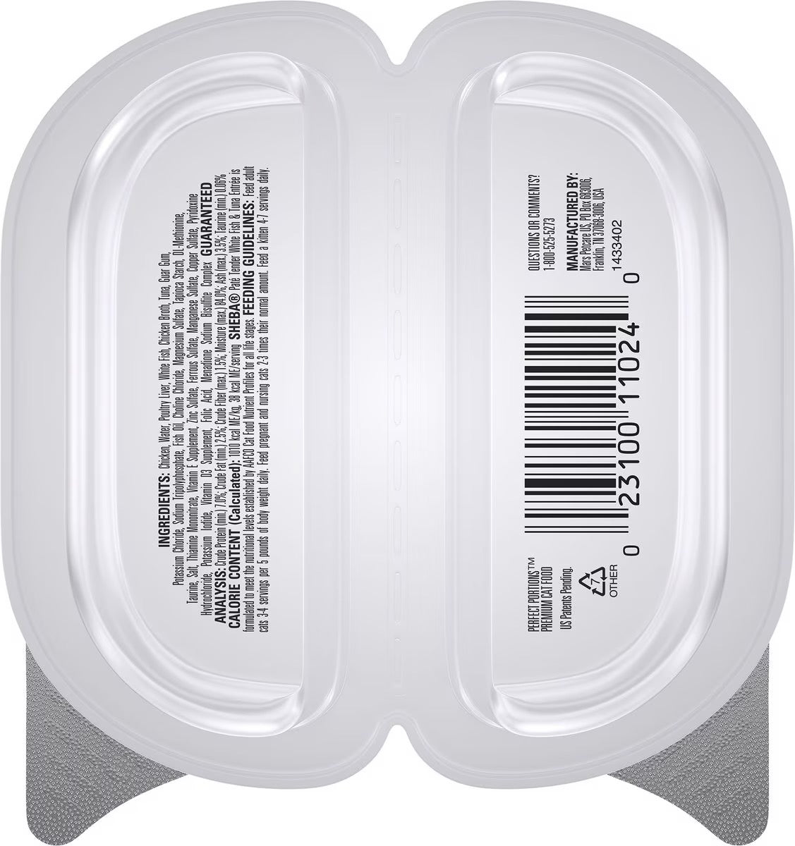 Sheba Perfect Portions Premium Pate Whitefish Tuna Wet Cat 2 - detail view