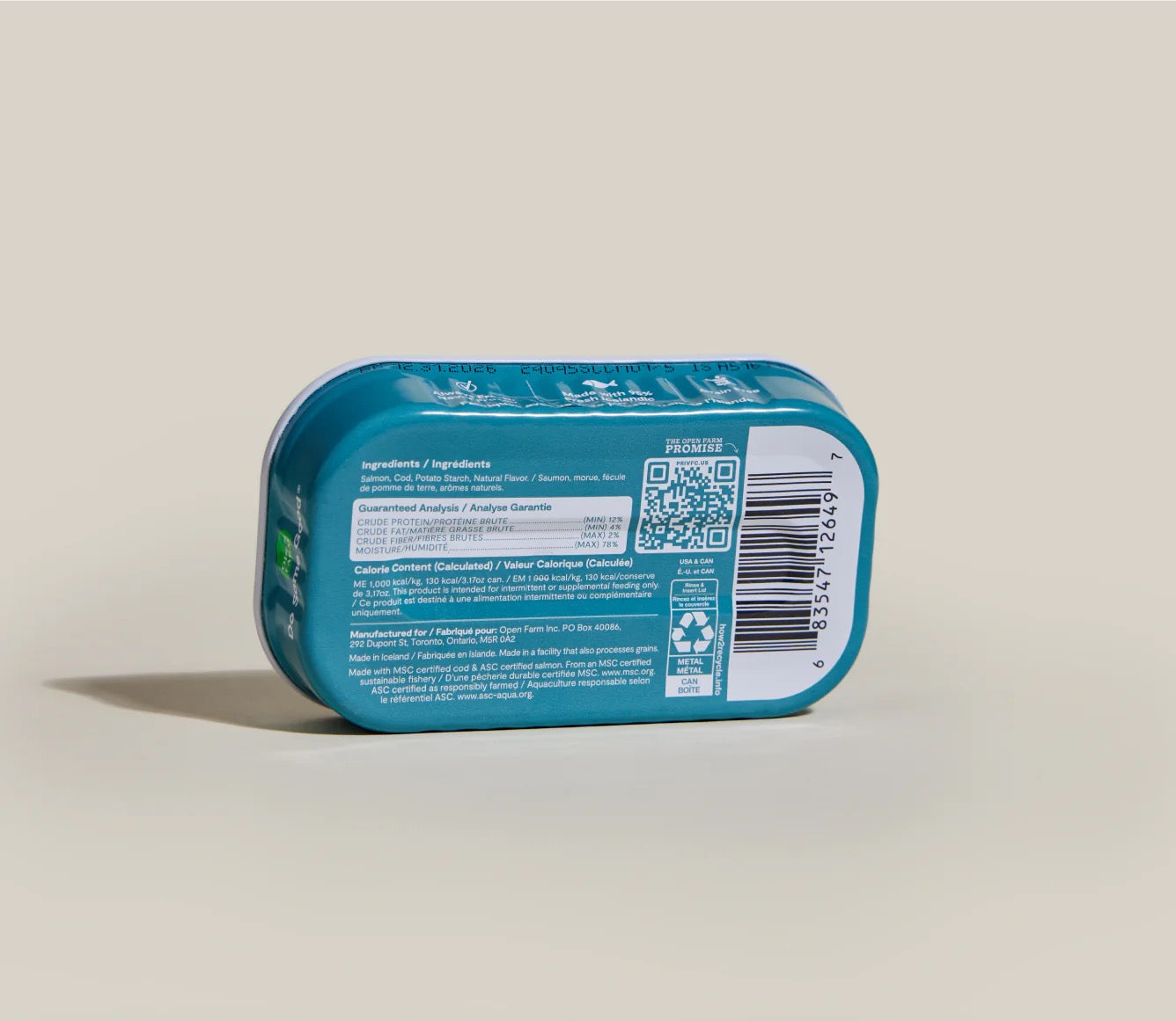 Open Farm Grain Free Salmon & Cod Topper for Cats (3.17oz) - detail view