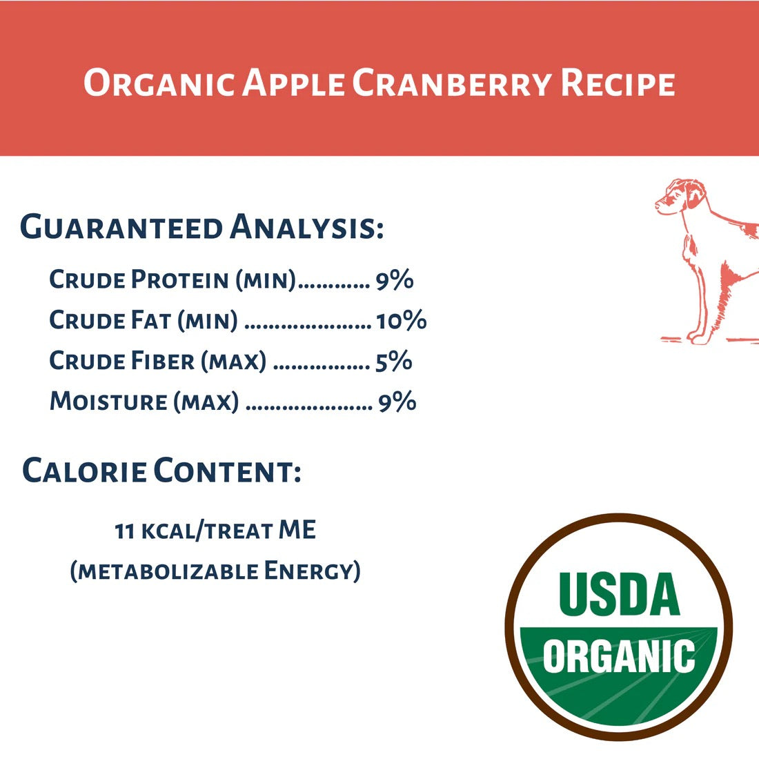 Dog Mammas Organic Apple Cranberry Oven Baked Dog Treats 6Oz - gallery image 6