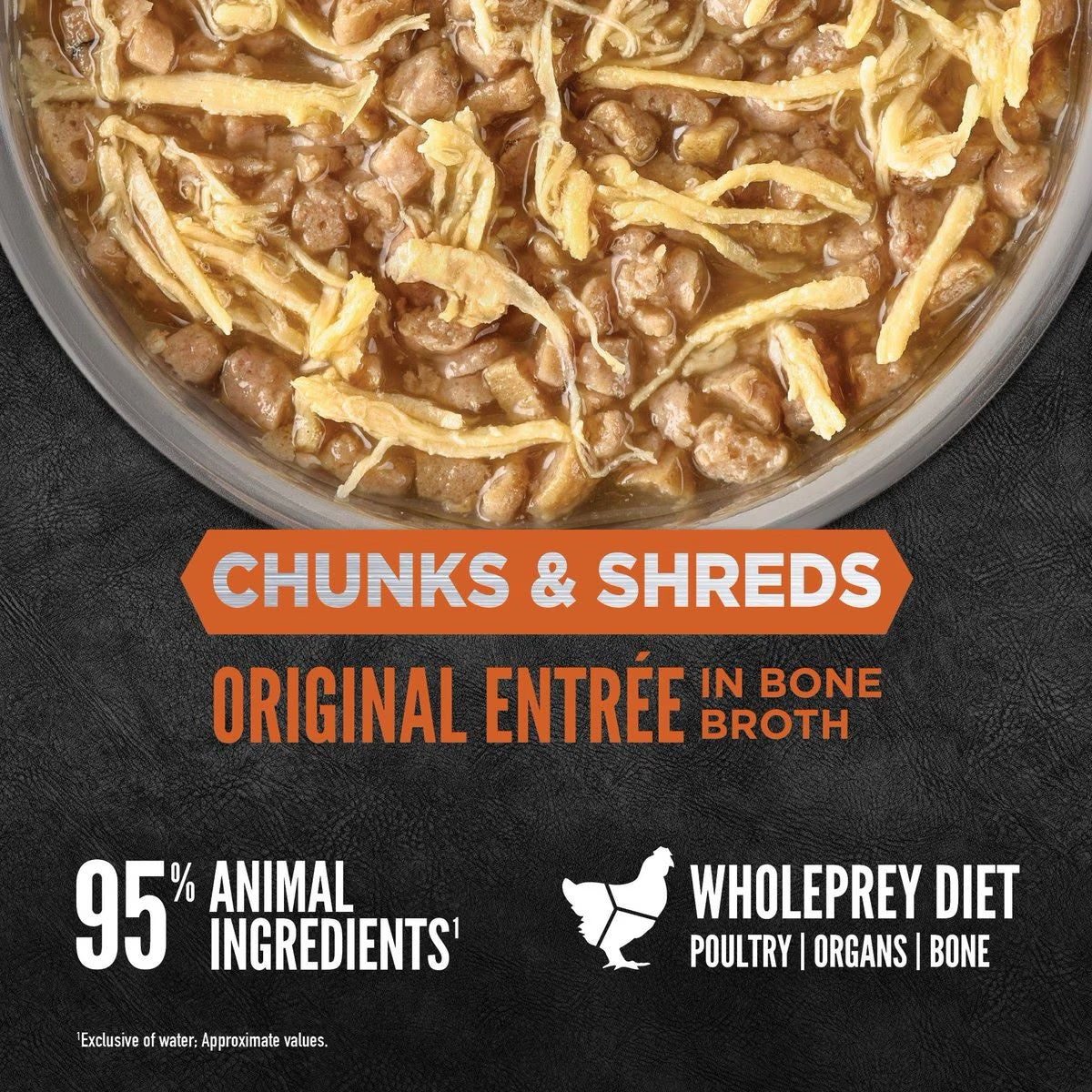 Orijen Grain Free Chunks Shreds Original Wet Cat Food 3Oz - detail view