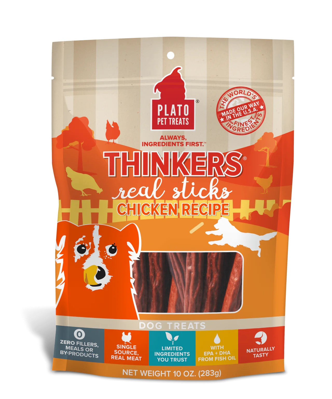 Dog Treats Premium Chicken Chews 10oz Training Rewards Premi - main product image