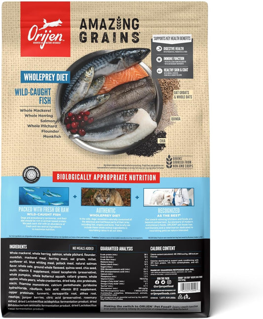 Orijen Amazing Grains Six Fish Dry Dog Food Dry Dog Food - detail view