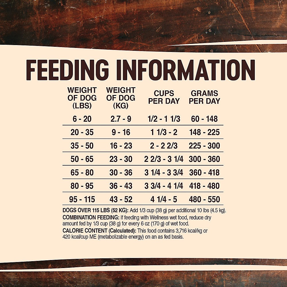 Dry Dog Food Wellness Turkey Recipe 4lb Daily Nutrition - gallery image 6