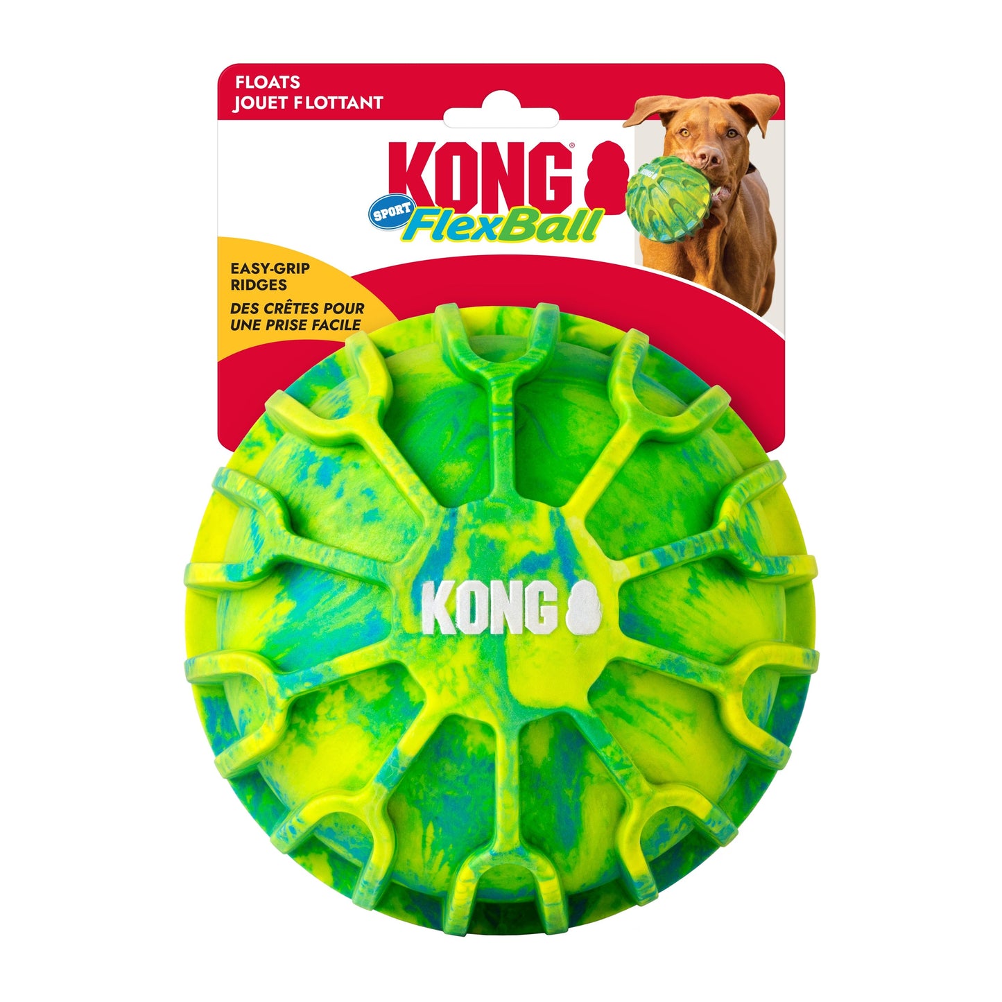 KONG Flexball Sport Ball XL Fetch Dog Toy Durable Play - main product image