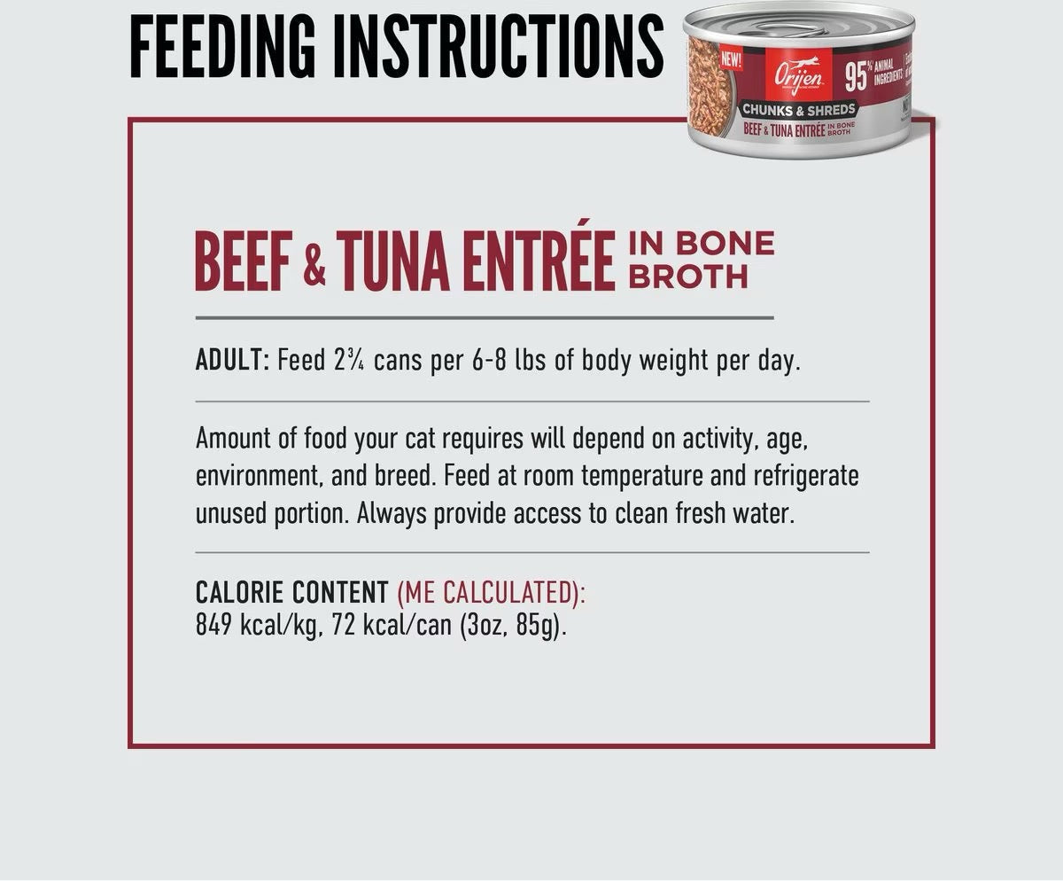 Wet Cat Food Orijen Beef Recipe 3oz Daily Meals Premium Pet - gallery image 5