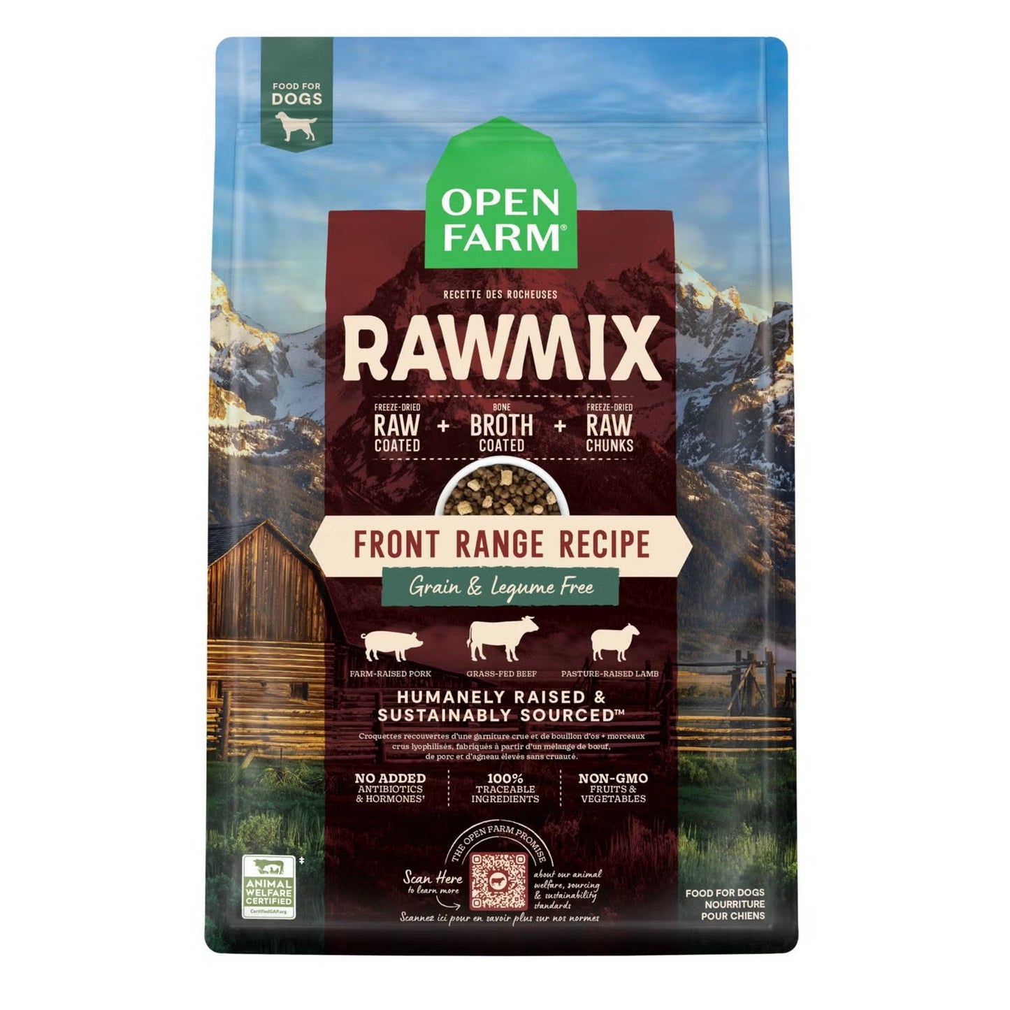 Open Farm Rawmix Grain Free Front Range Dry Dog Food Dry Dog - detail view