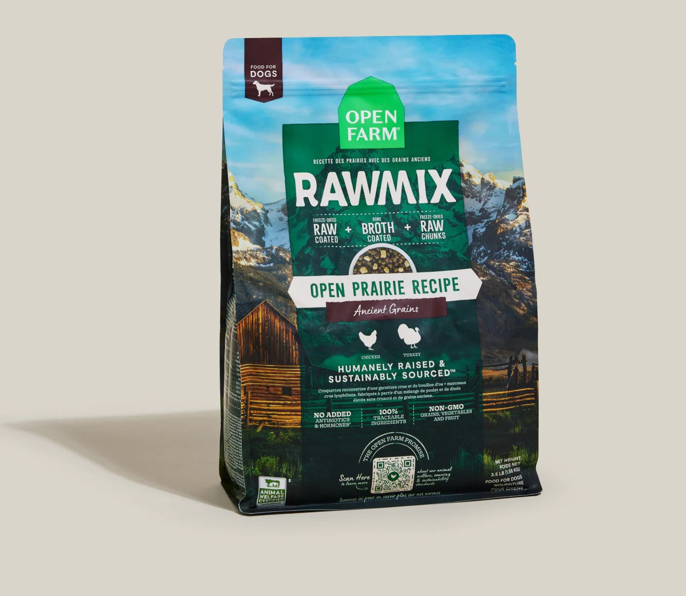 Open Farm RawMix Open Prairie Ancient Grains Dry Dog Food - main product image