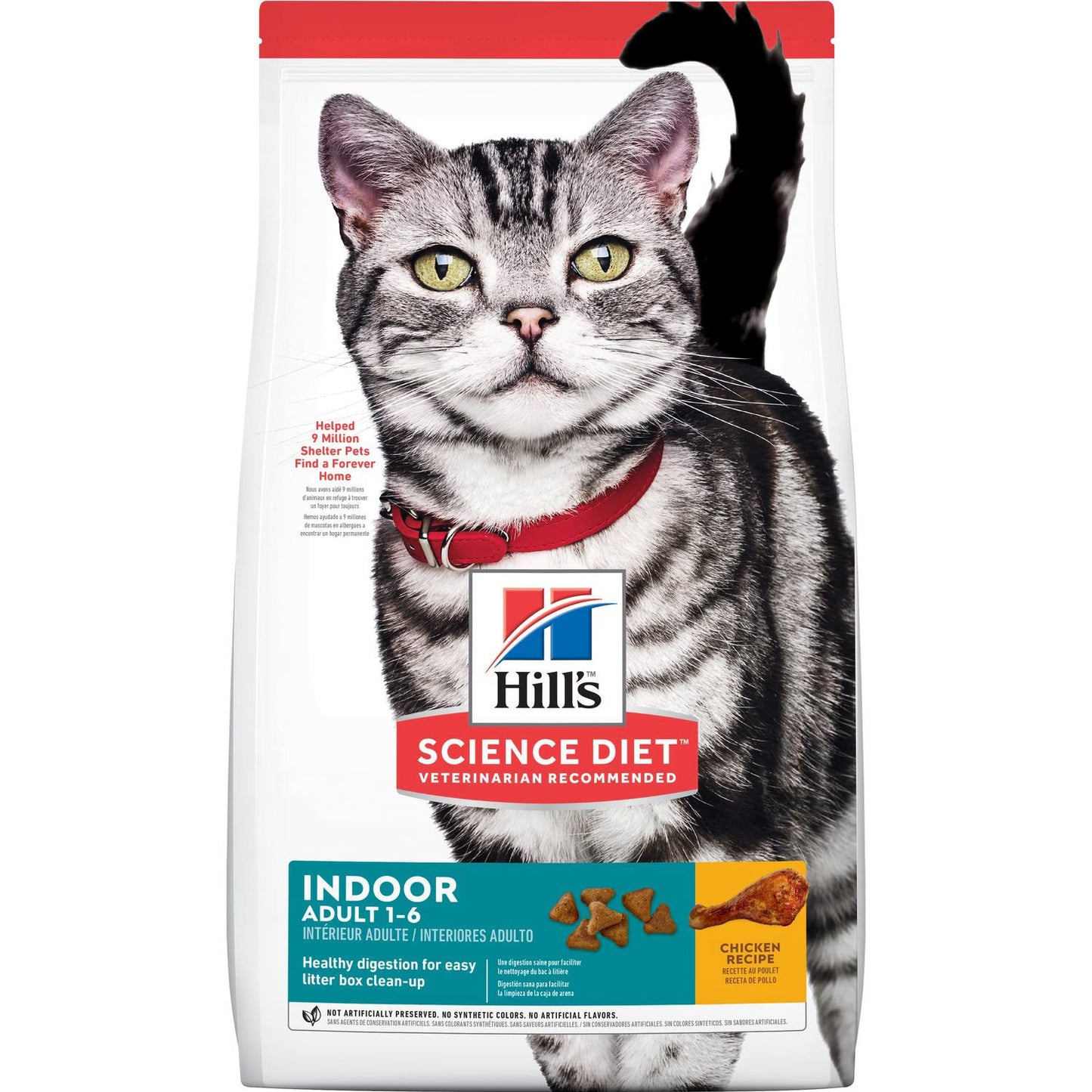 Hills Science Diet Adult Indoor Chicken Recipe Dry Cat Food - main product image
