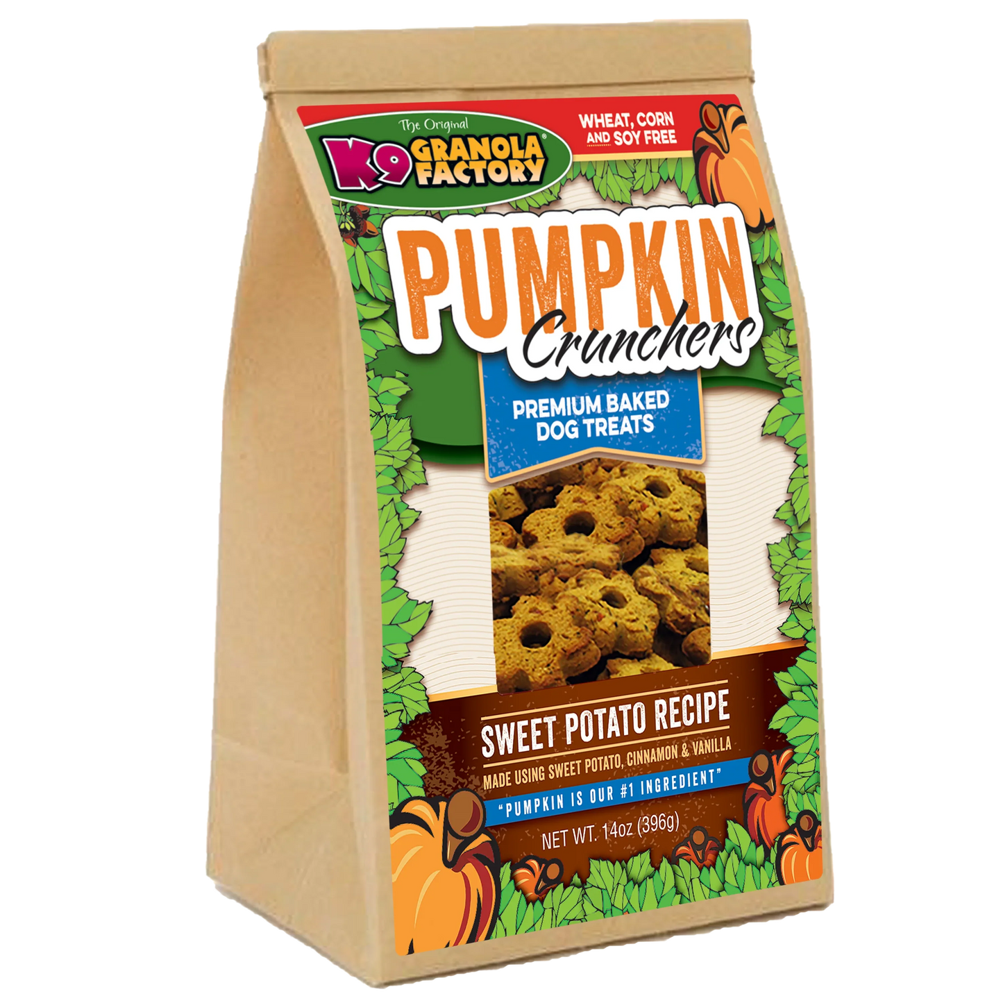 K9 Granola Factory Pumpkin Crunchers Sweet Potato Recipe Dog - main product image