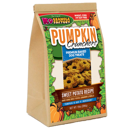 K9 Granola Factory Pumpkin Crunchers Sweet Potato Recipe Dog - main product image