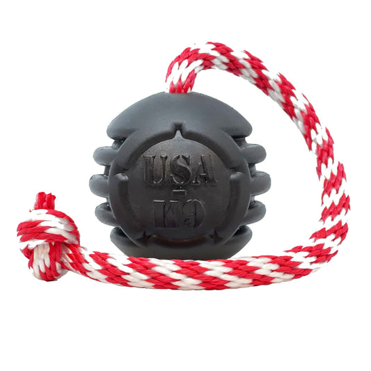 USA K9 Magnum Stars And Stripes Rubber Dog Toy K9 Handler - main product image