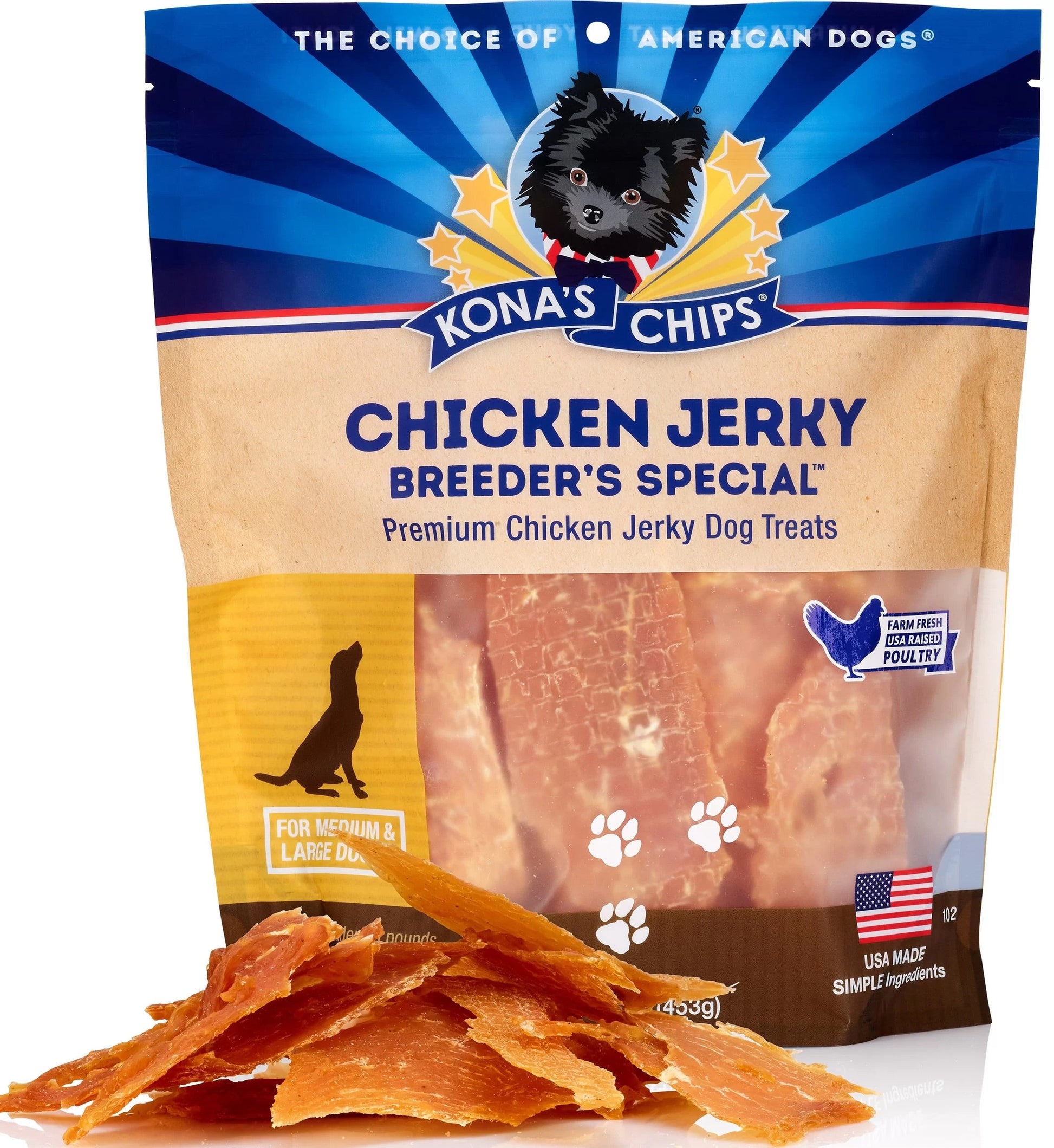 Konas Chicken Jerky Dog Treats Premium Premium Pet Supply - main product image