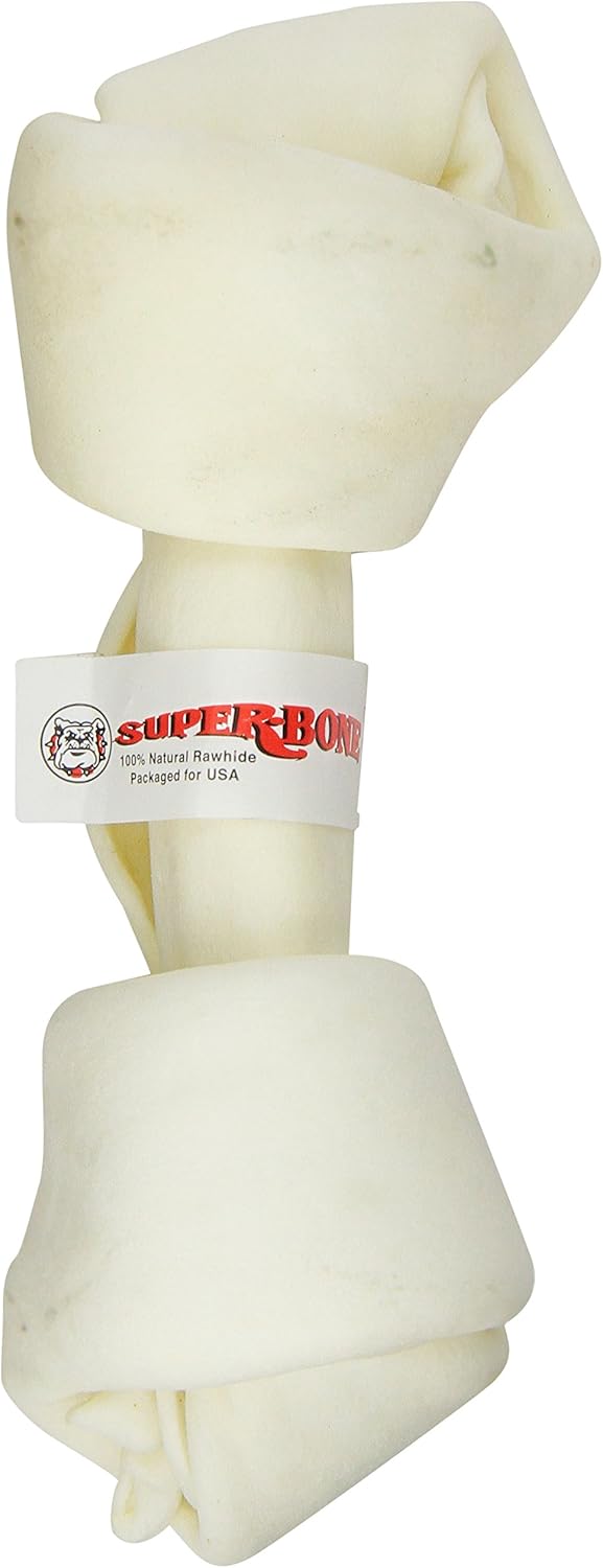 Lennox Super Bone White Knot Dog Chew 10 11 Inch Dog Treats - main product image