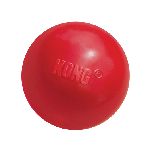 KONG Ball With Hole Small Fetch Dog Toy Durable Play - main product image