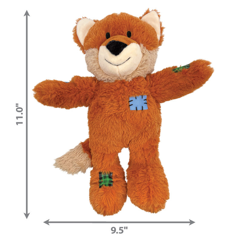KONG Wild Knots Fox Plush Dog Toy Durable Play - gallery image 6