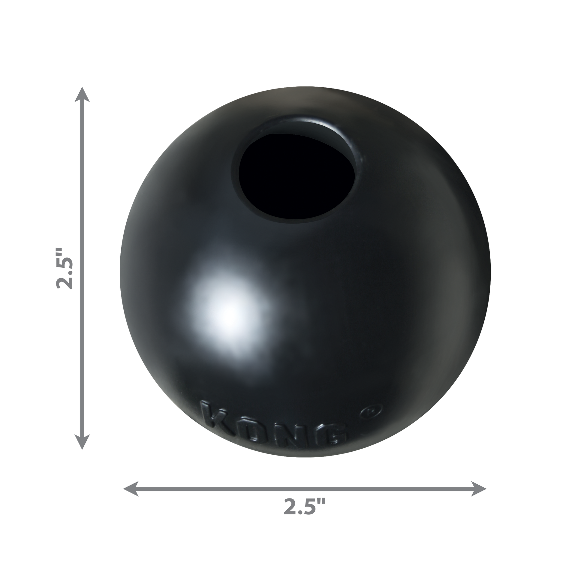 KONG Extreme Ball Fetch Dog Toy Durable Play - close up view
